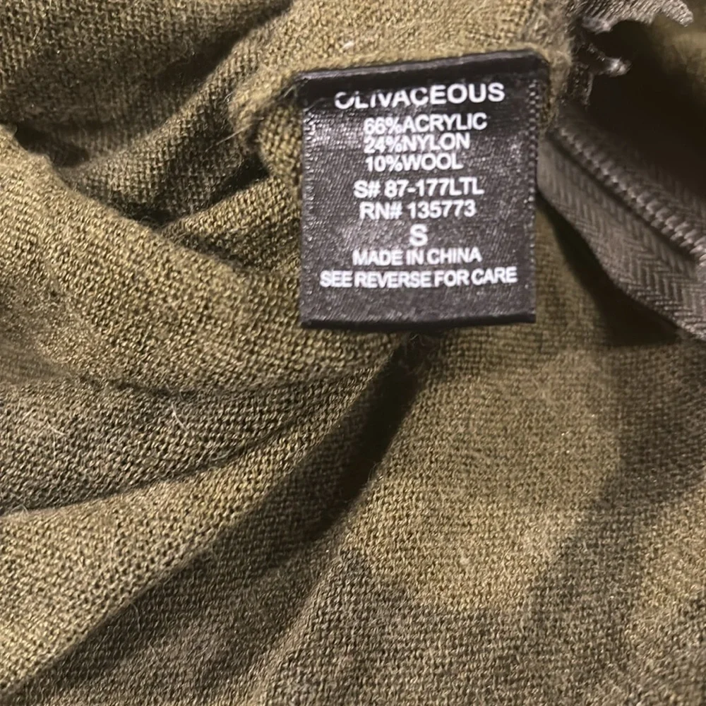 Pookie & Sebastian Wool Blend Lightweight Camo Camouflage Large Sweater Crew